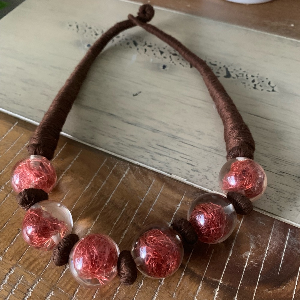 Handmade Glass Bead Necklace